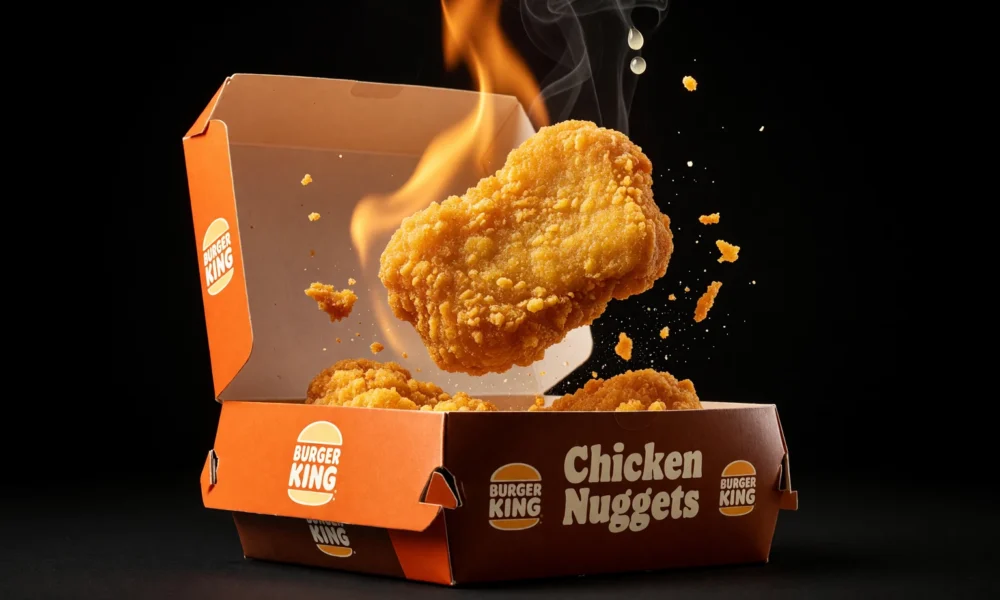 Burger King new chicken nuggets cardboard box overhaul