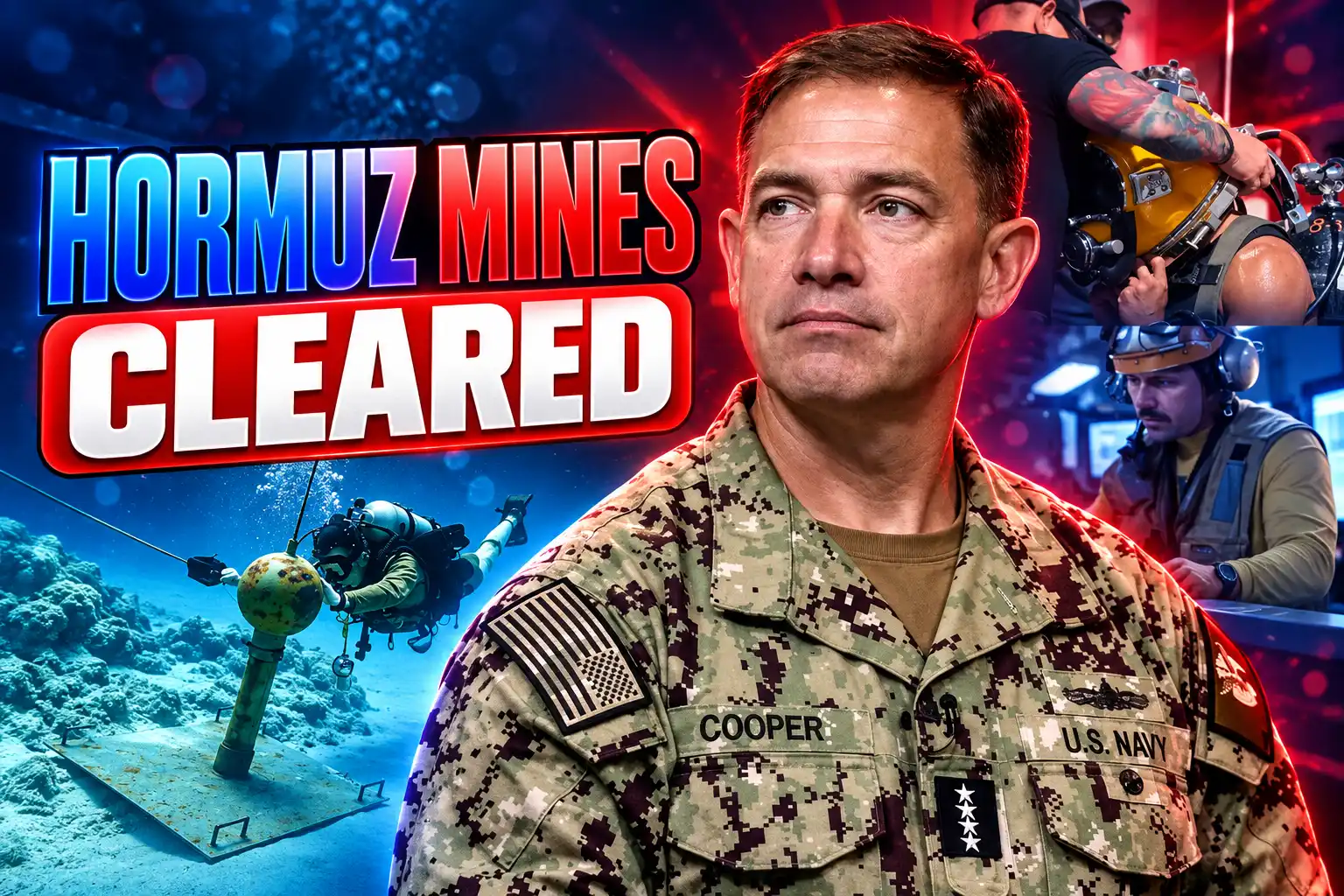 US forces clear Hormuz mines then hit minelayers