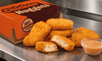 Burger King new chicken nuggets in cardboard box
