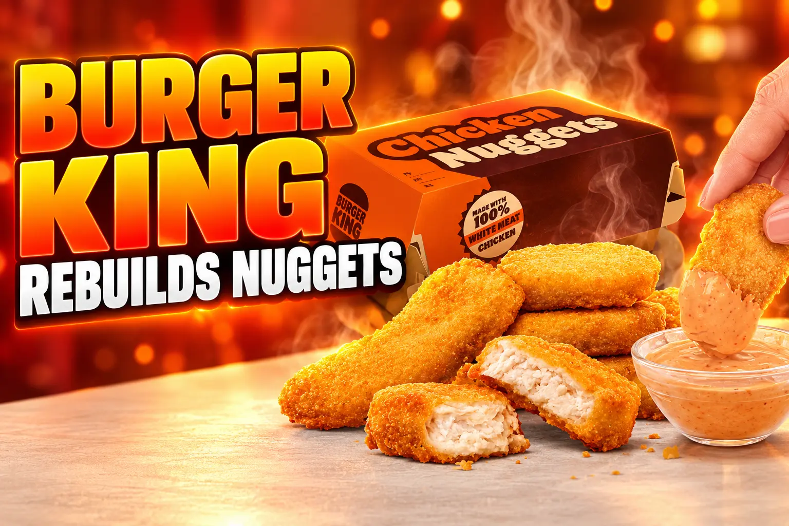 Burger King rebuilds chicken nuggets after rubbery complaints
