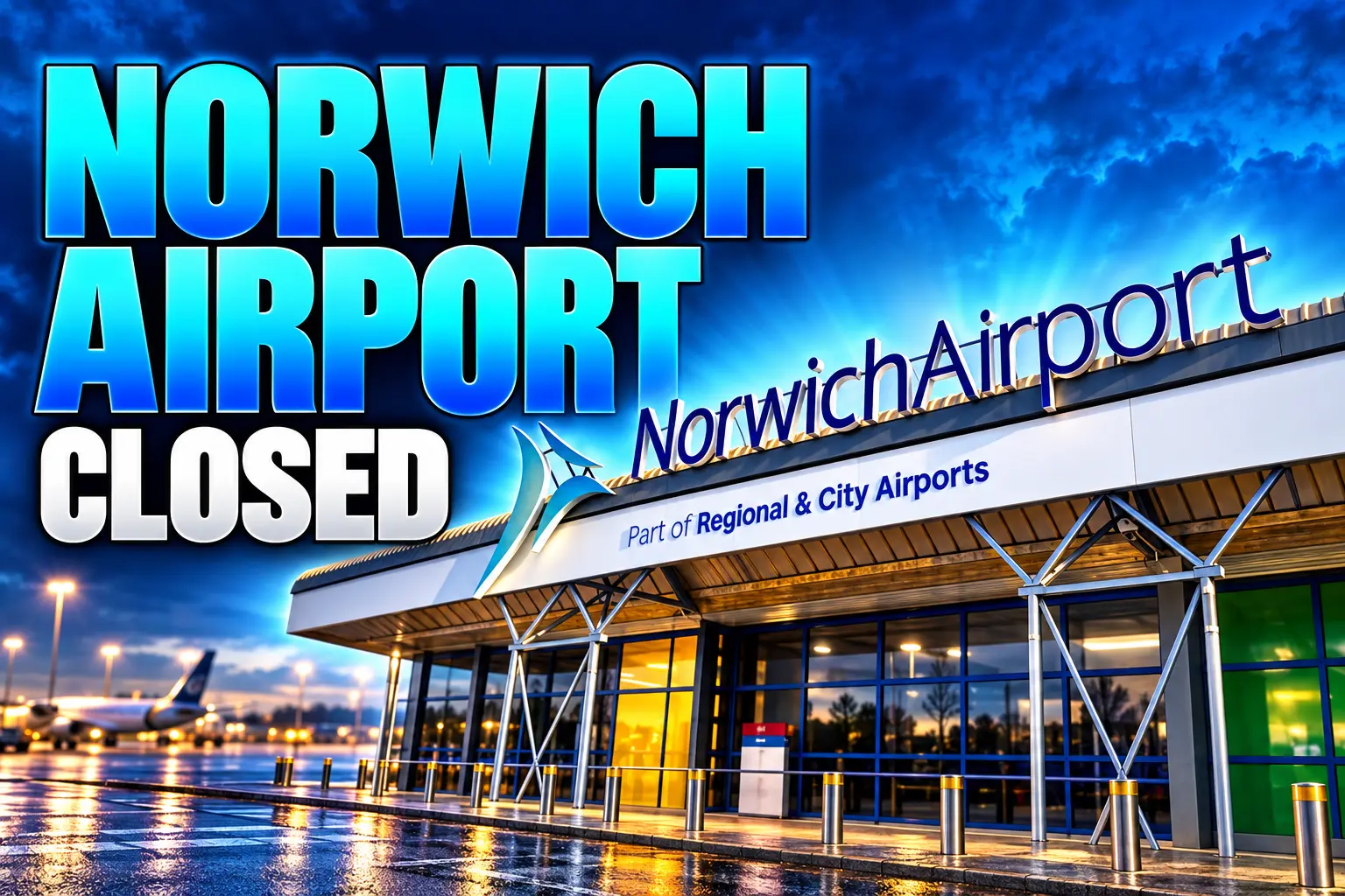 Norwich Airport closed by 20 controllers bank holiday