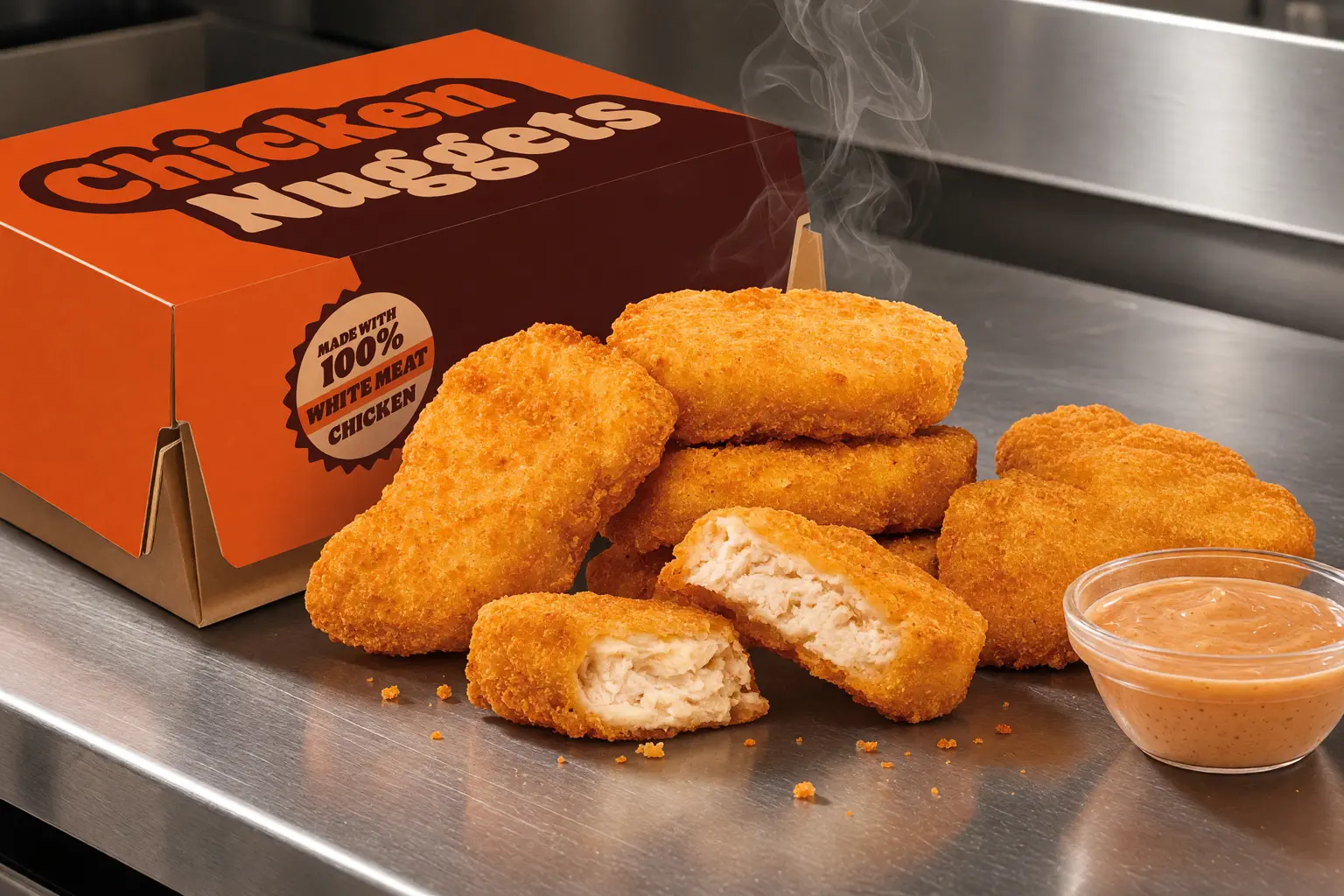 Burger King new chicken nuggets in cardboard box