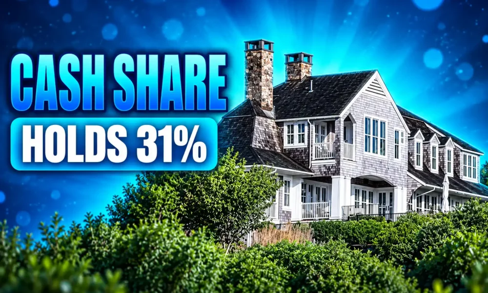 cash share holds 31 percent US home sales