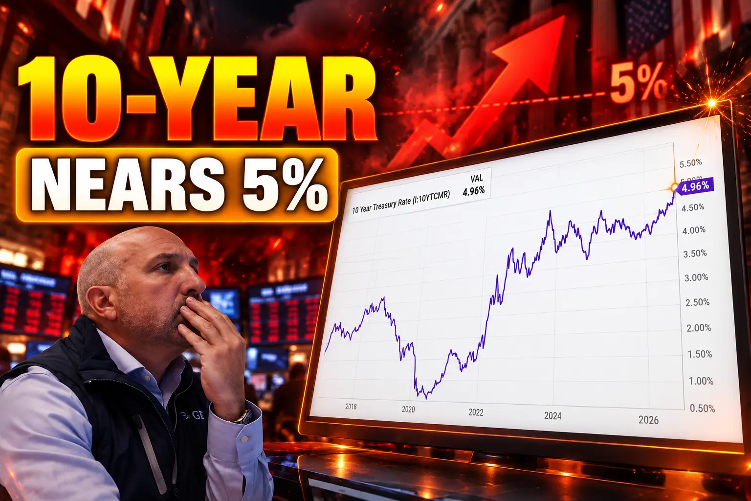 10-year Treasury yield nearing 5 percent September