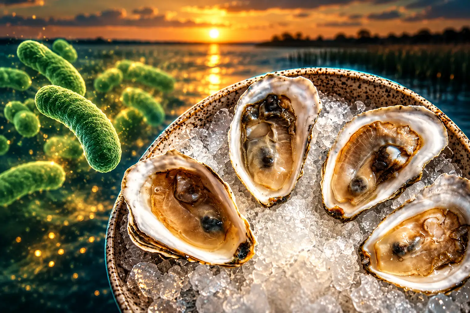 Louisiana Gulf oysters take blame Vibrio 15 cases