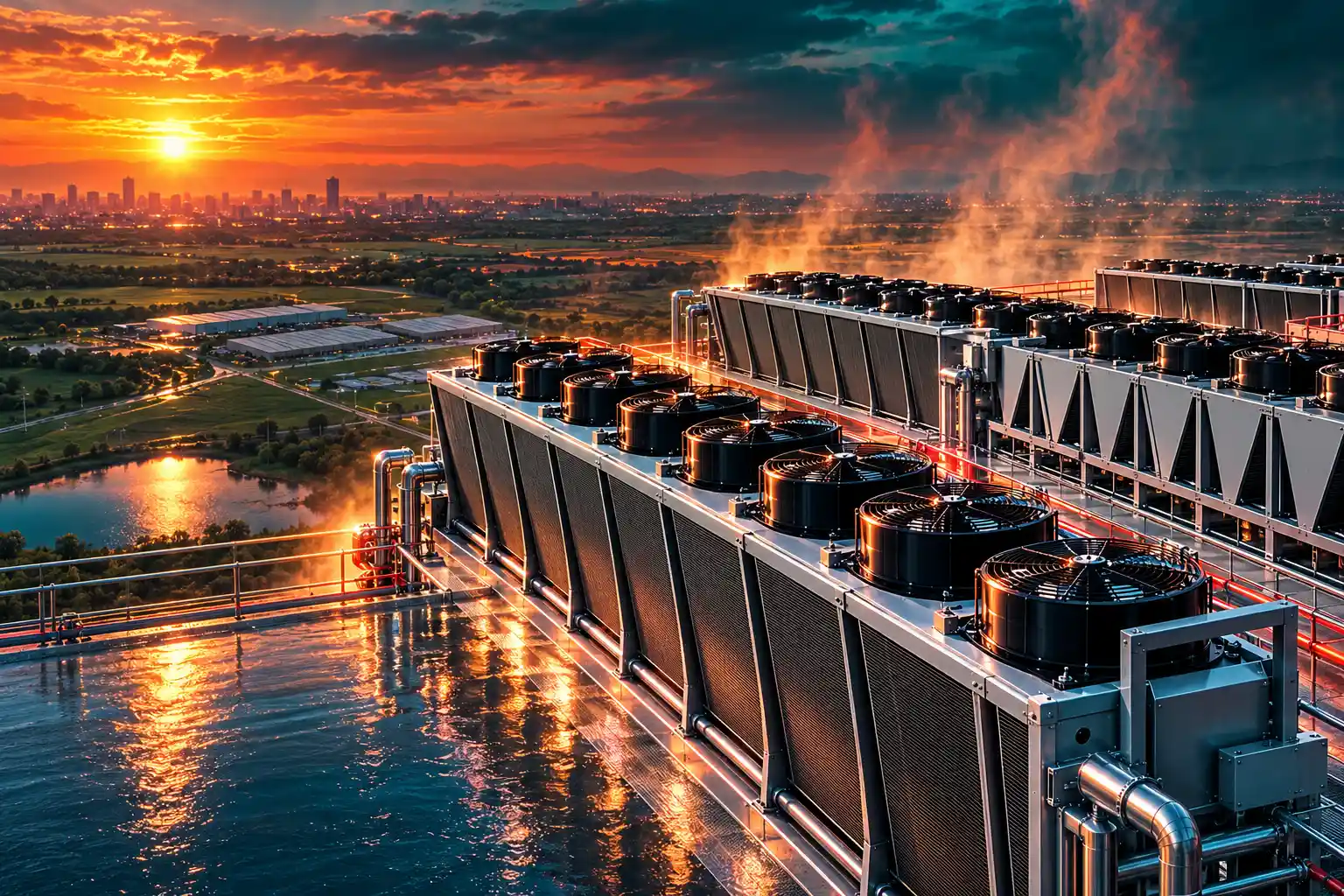 data centers in water-stressed areas global map