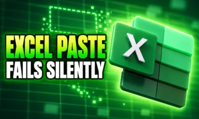 Excel KB5002914 copy paste silent failure bug