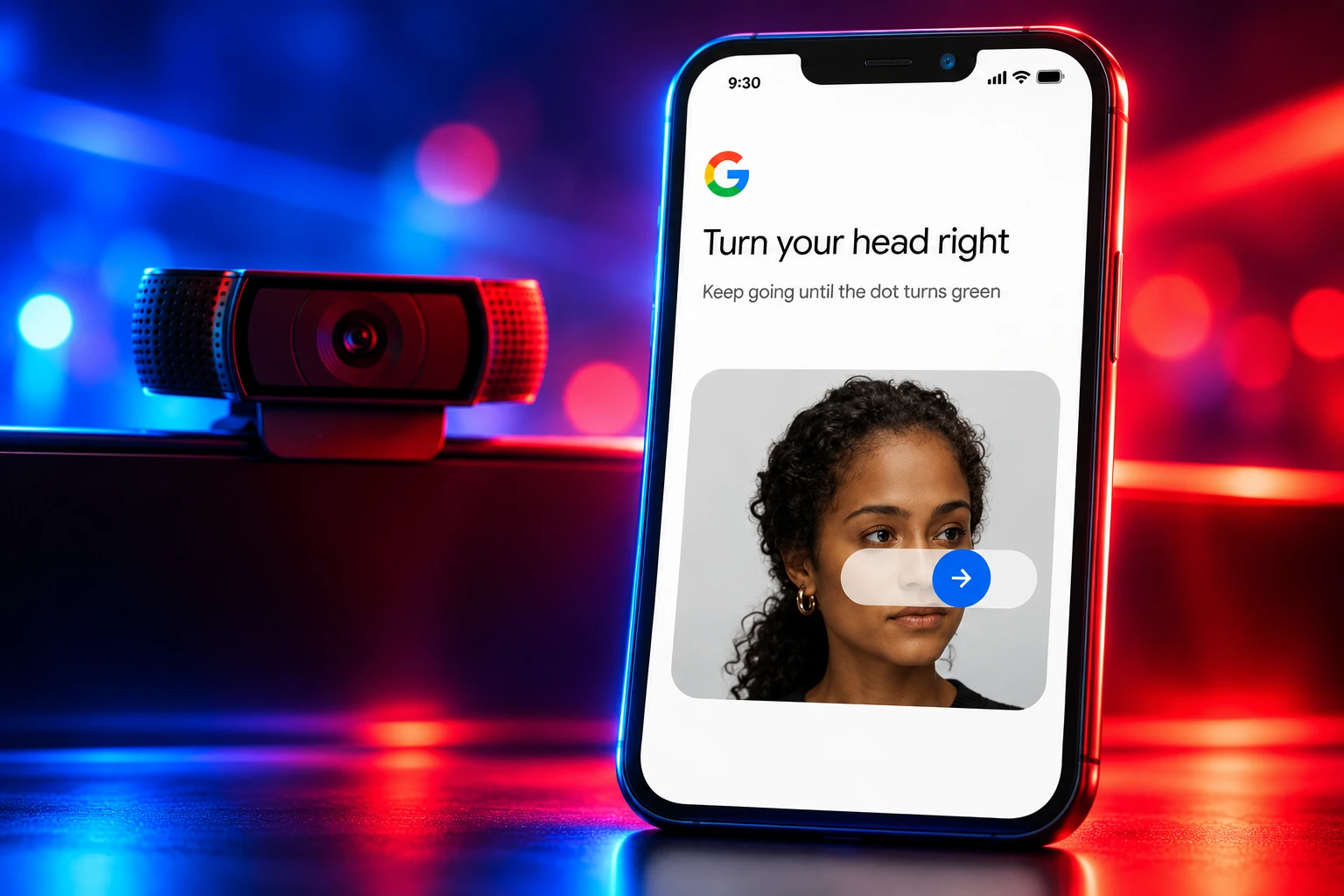 Google homepage video selfie sign-in September 2026