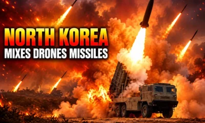 North Korea Wonsan firepower drill mixed missiles drones