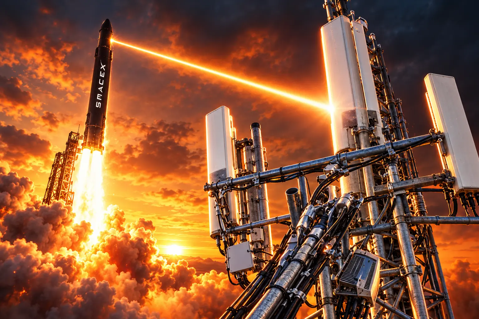 SpaceX 80,000 cell sites Starlink Mobile towers