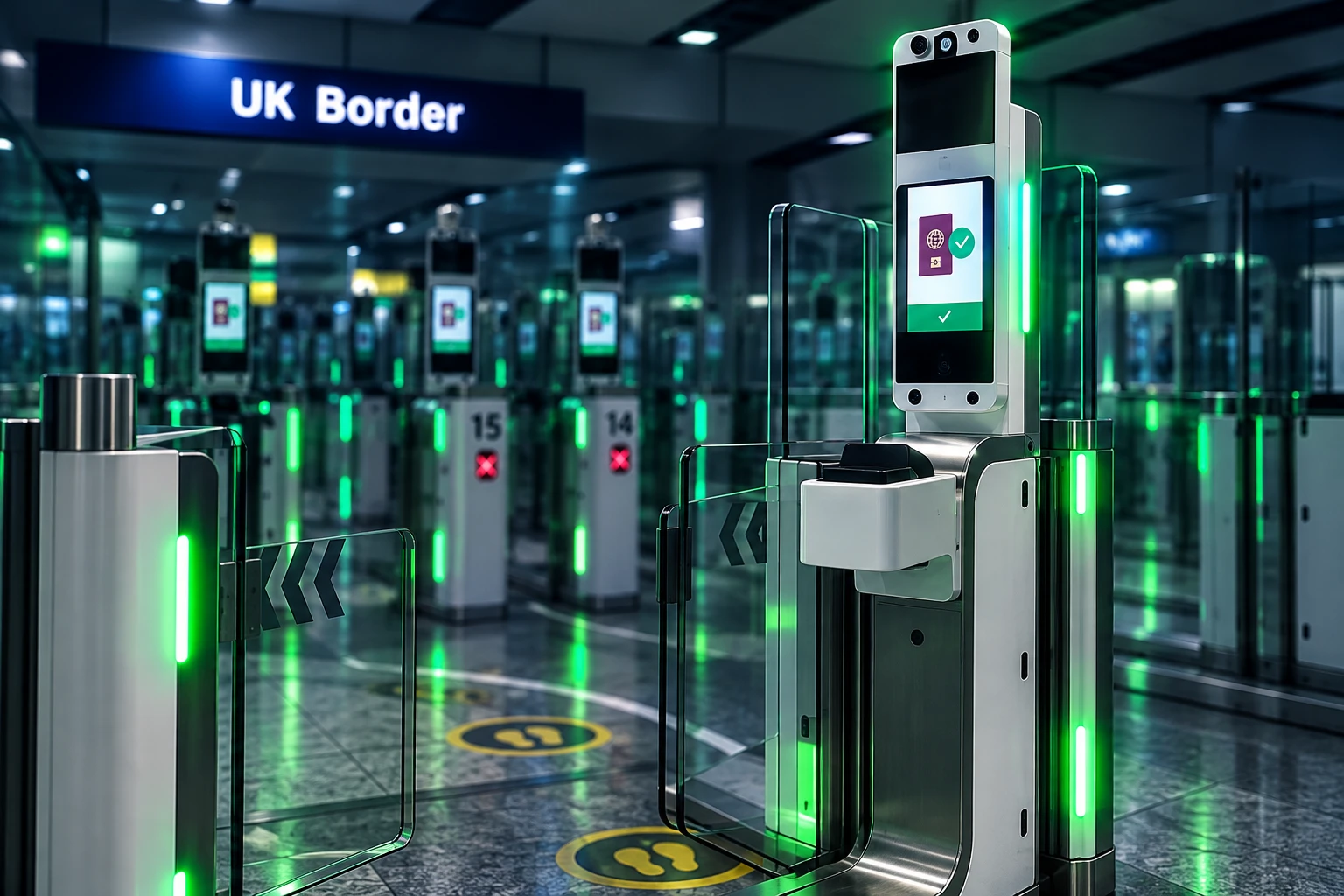 UK eGates skip passport scan East Midlands